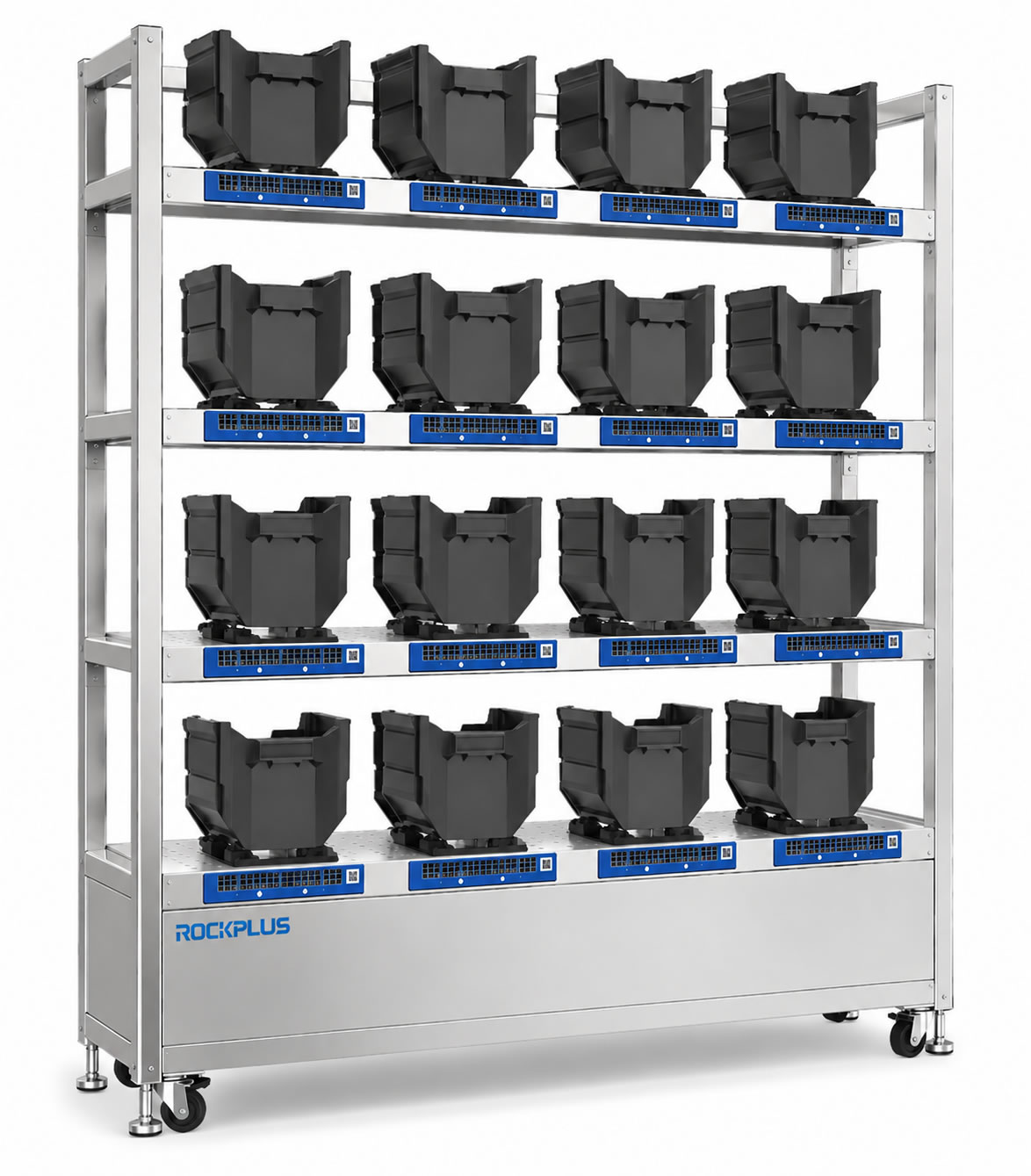 RockPlus E-Rack-1600 半导体智能电子料架（4×4 库位）